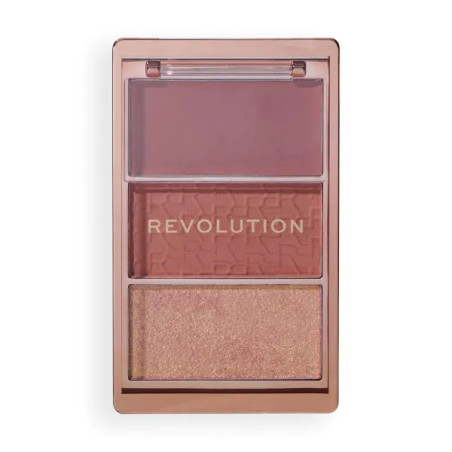 Revolution палитра руж Blush Icon Rose 3 цвята