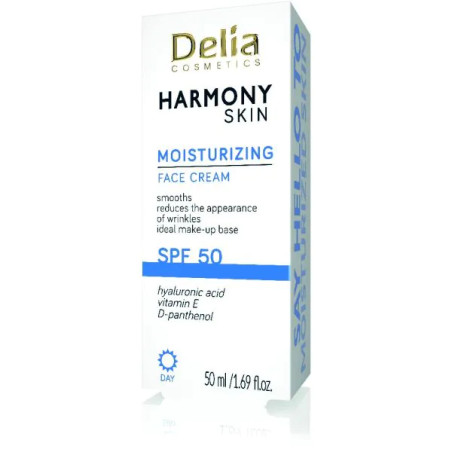 Delia хидратиращ крем за лице против бръчки SPF50 Harmony 50мл