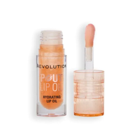 Makeup Revolution олио за устни Pout Lip Honey Shimmer