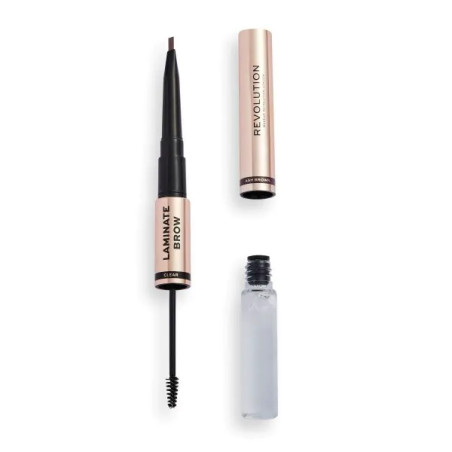 Makeup Revolution спирала за вежди и молив 2в1 Laminate Ash Brown