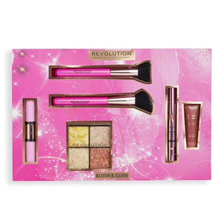 Makeup Revolution подаръчен грим комплект за жени Blush & Glow