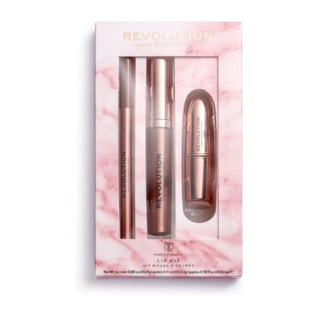 Makeup Revolution x Dana комплект за устни 3 части