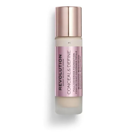 Makeup Revolution фон дьо тен за плътно покритие Conceal & Define F1
