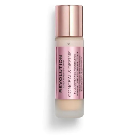 Makeup Revolution фон дьо тен за плътно покритие Conceal & Define F2