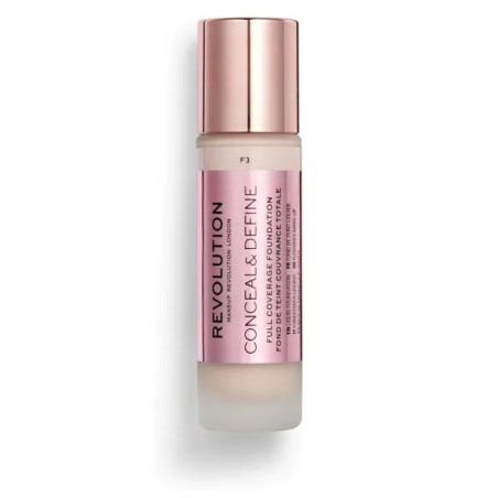 Makeup Revolution фон дьо тен за плътно покритие Conceal & Define F3