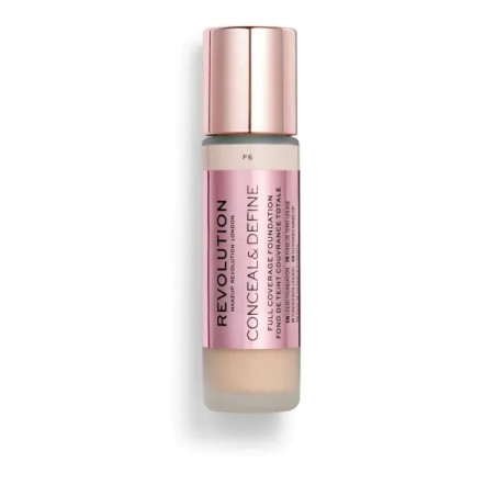 Makeup Revolution фон дьо тен за плътно покритие Conceal & Define F6