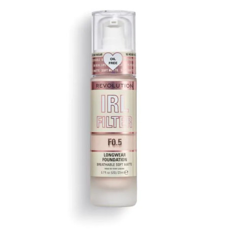 Makeup Revolution дълготраен фон дьо тен IRL Filter F0.5