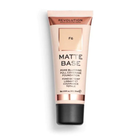 Makeup Revolution фон дьо тен Matte Base F6 28мл.