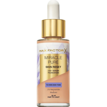 Max Factor Miracle Pure Serum Foundation 30-40 "Fair to "light"
