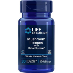 Mushroom Immune with Beta Glucans / Медицински гъби и бета глюкани, 30 капсули