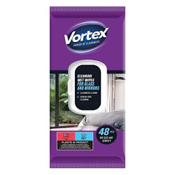 VORTEX, мокри кърпички, за стъкло, 48 бр.
