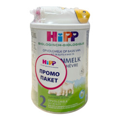 HIPP 9% ДДС Био Козе Мляко 2, адаптирано мляко, 20004 с Лигавник Розов, 400 гр