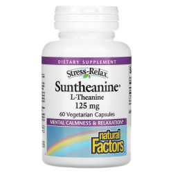 Л-Теанин,125 mg  - В подкрепа на нервната система, 60 капсули Natural Factors