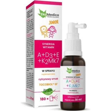 Грижа за костите - Витамини А + D3 + E + K2, 30 ml, орален спрей, 180 дози