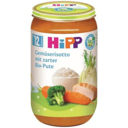 HIPP 6800 Зеленчуково Ризото с Пуешко, пюре, 250 гр