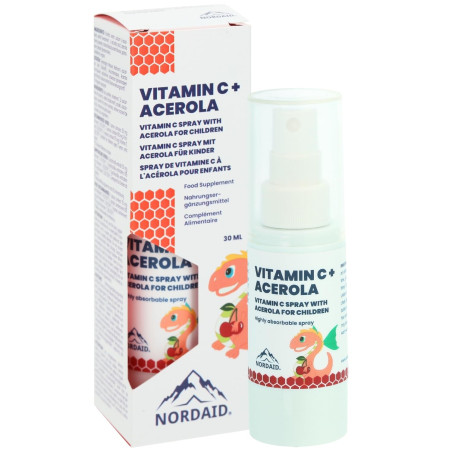 Имунитет - Витамин С + Ацерола, спрей с вкус на касис 30 ml/ 200 впръсквания Nordaid