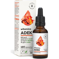 Подпомага костите, зъбите и имунитета - Витамин А, К2, D3, E -  30 ml капки Aura Herbals