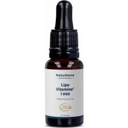 Липозомни витамини A, D3, E, K2 - висока абсорбция - LipoVitamine® 1000, 15 ml капки, ~ 525 дози