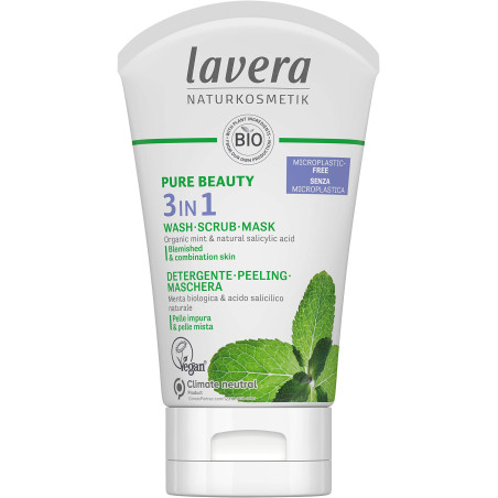 lavera Pure Beauty Гел-пилинг-маска 3 в 1 125 мл