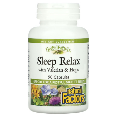 Sleep Relax Formula / Формула за спокоен сън, 90 капсули Natural Factors