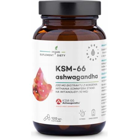 Стрес и добро настроение - Ашваганда (KSM-66), 200 mg х 120 капсули