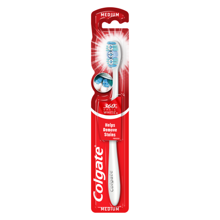 Четка за зъби Colgate  360 Optic White Medium