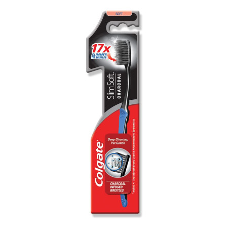 Четка за зъби Colgate  Slim Soft Charcoal Ultra Soft