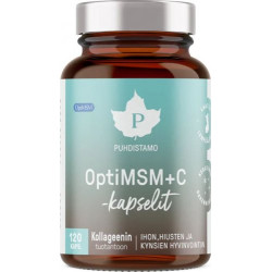 Красива кожа - здрави стави - OptiMSM+ Витамин С и Молибден, 120 капсули