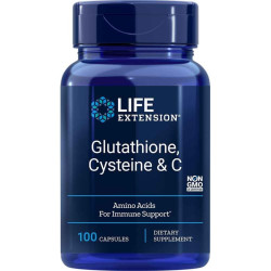 Glutathione, Cysteine & C / Глутатион, Цистеин и витамин С х 100 капсули