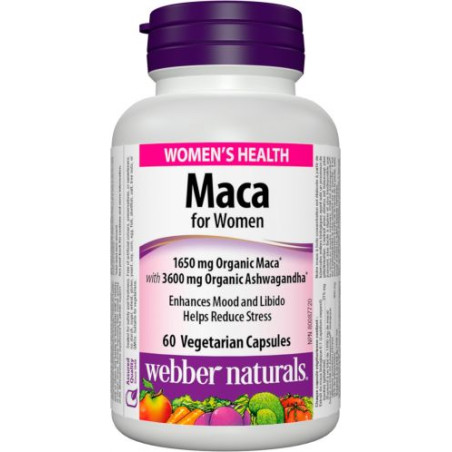 Maca for Women/ Мака за жени х 60 капсули Webber Naturals