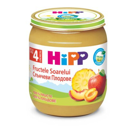 HIPP Слънчеви плодове 4224, пюре, 125 гр