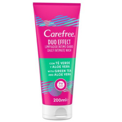 Carefree Duo Effect интимен душ гел с Алое и Зелен чай 200 мл