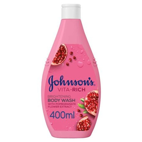 Johnson's душ гел с екстракт от цвят на нар 400 мл