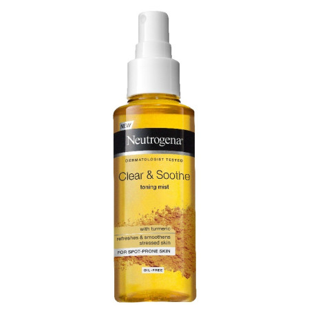 Neutrogena Clear&Soothe тонизиращ и успокояващ спрей с куркума 125 мл