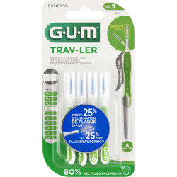 GUM интердентална четка за зъби 1.1 мм х 4 бр. TRAV-LER