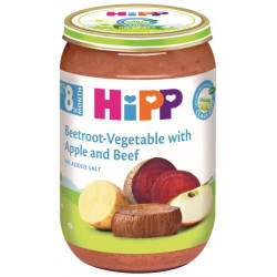 HIPP Телешко, цвекло, зеленчуци, ябълка 6440, пюре, 220 гр