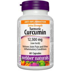 Turmeric Curcumin Extra Strength/ Куркума (куркумин) 500 mg х 60 капсули Webber Naturals