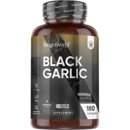 Здраве за сърцето - Черен чесън 750 mg, 180 капсули - Black Garlic