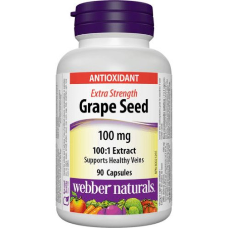 Grape Seed Extract 100:1/ Гроздово семе 100 mg x 90 капсули Webber Naturals