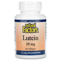 Lutein / Лутеин 20 mg х 60 капсули Natural Factors