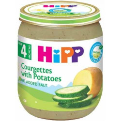 HIPP 9% ДДС Тиквички с картофи 4022, пюре, 125 гр