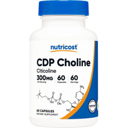 Нервна система - Цитиколин (CDP Choline), 300 mg x 60 капсули Nutricost