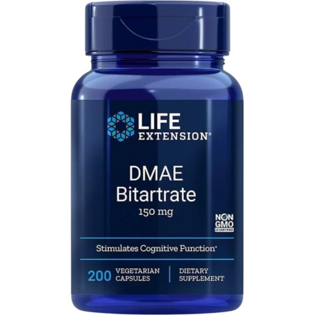 DMAE Bitartarate/ ДМАЕ (Диметиламиноетанол) 150 mg х 200 капсули