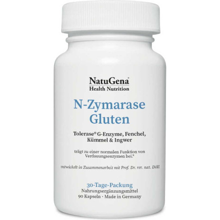 N-Zymarase® Gluten (ензимен комплекс при глутенова непоносимост), 90 капсули
