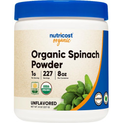 Прах от спанак органик - Тонус, жизненост и силен имунитет, 227 g (прах) Nutricost