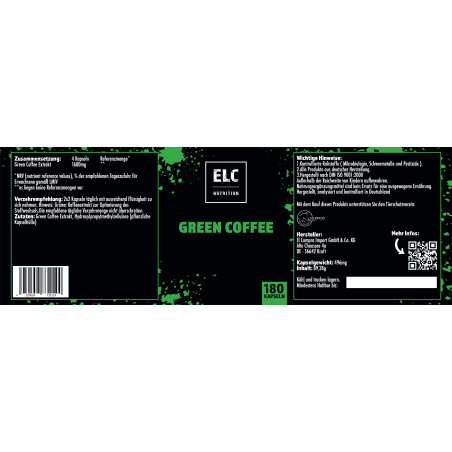 Green coffee - Зелено кафе, 180 капсули El Compra