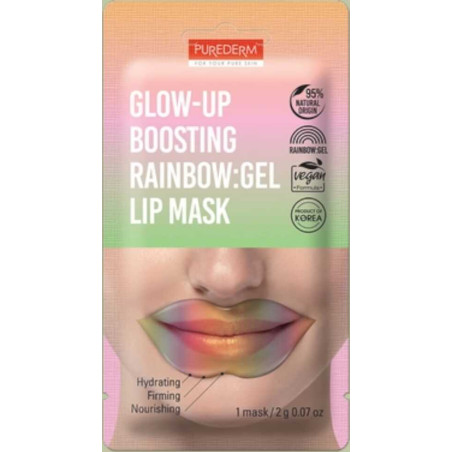 PUREDERM Glow-up Boosting RAINBOW:Gel Lip Mask