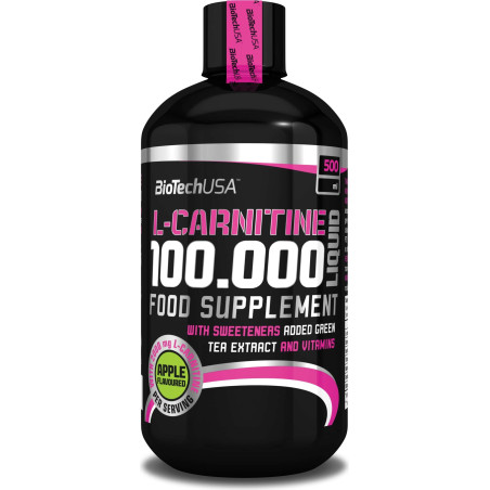 BIOTECH USA L-Carnitine 100.000 / 500ml Liquid / Apple