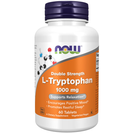 NOW L-Tryptophan 1000 mg / 60 Tabs