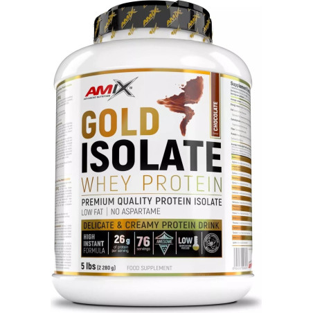 AMIX Gold Whey Protein Isolate / Chocolate / 2.27g.